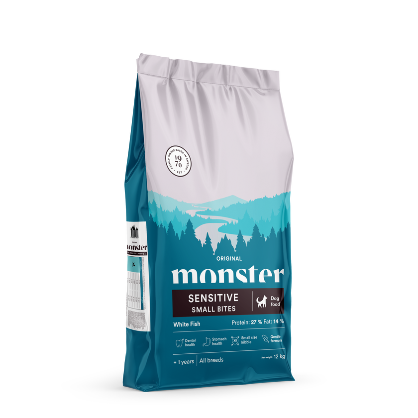 Monster Orginal Sensitive Small Bites White Fish
