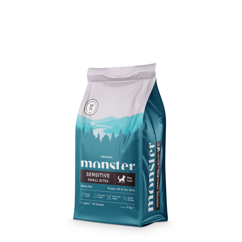 Monster Orginal Sensitive Small Bites White Fish