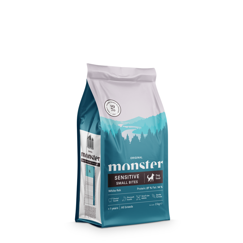 Monster Orginal Sensitive Small Bites White Fish