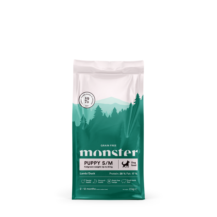 Monster Dog Grain Free Puppy All Breed Lamb & Duck 12kg