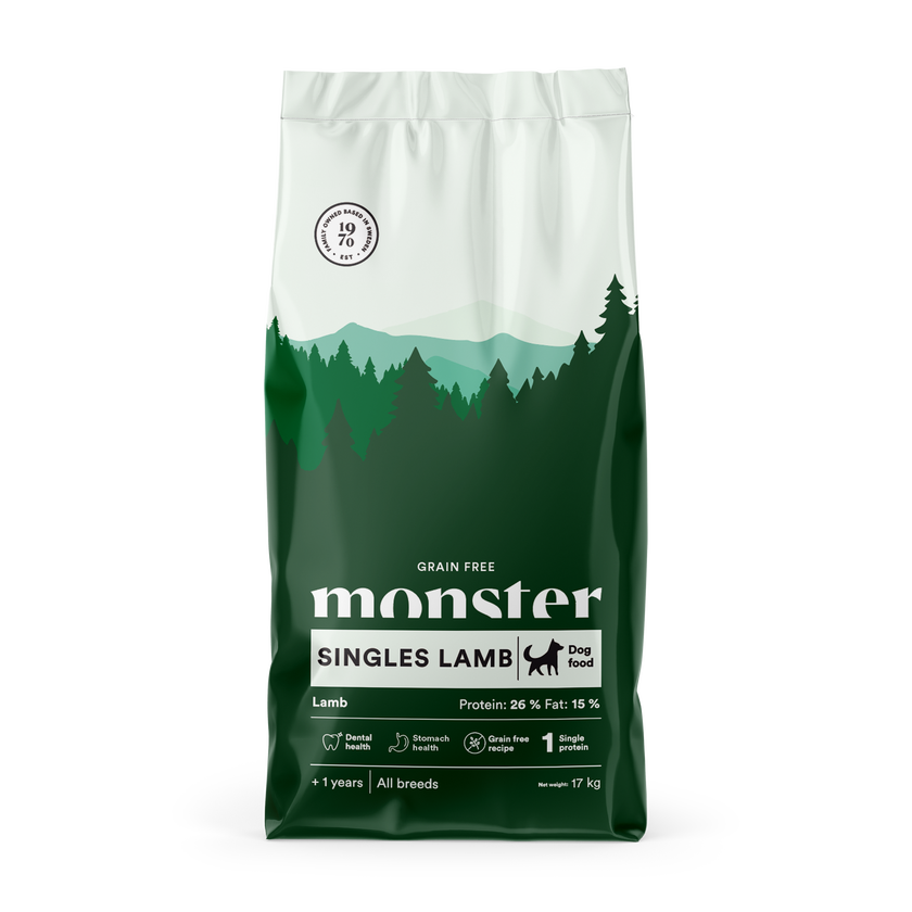 Monster Dog Grain Free Singles Lamb