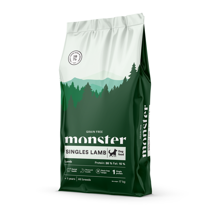 Monster Dog Grain Free Singles Lamb