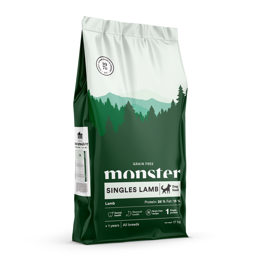 Monster Dog Grain Free Singles Lamb
