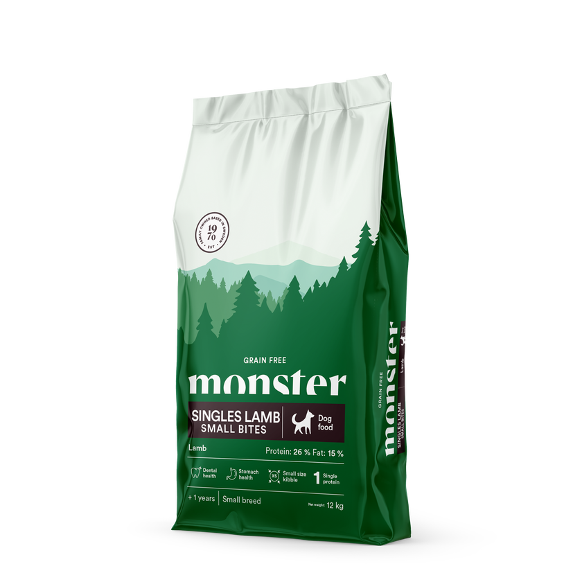 Monster Dog Grain Free Singles Lamb Small Bites