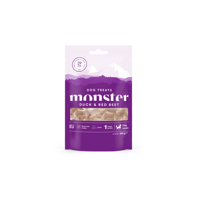 Monster Dog Treats Baked Duck & Red Beet 100g