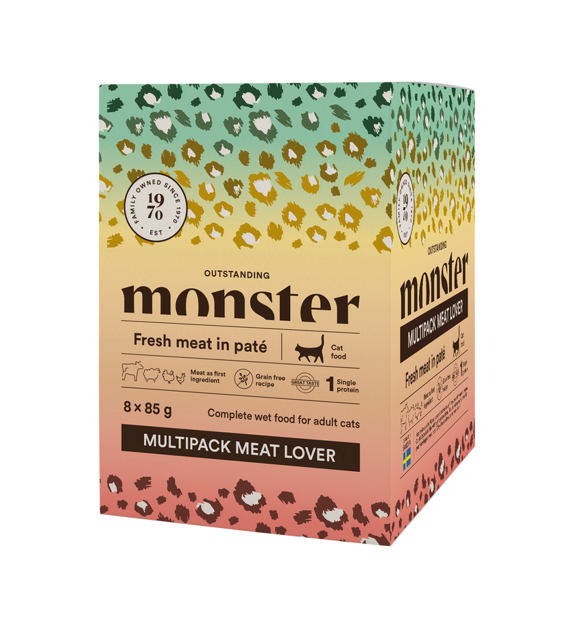 Monster Cat Pouches Multipack Meat Lover 85g (8 pack)