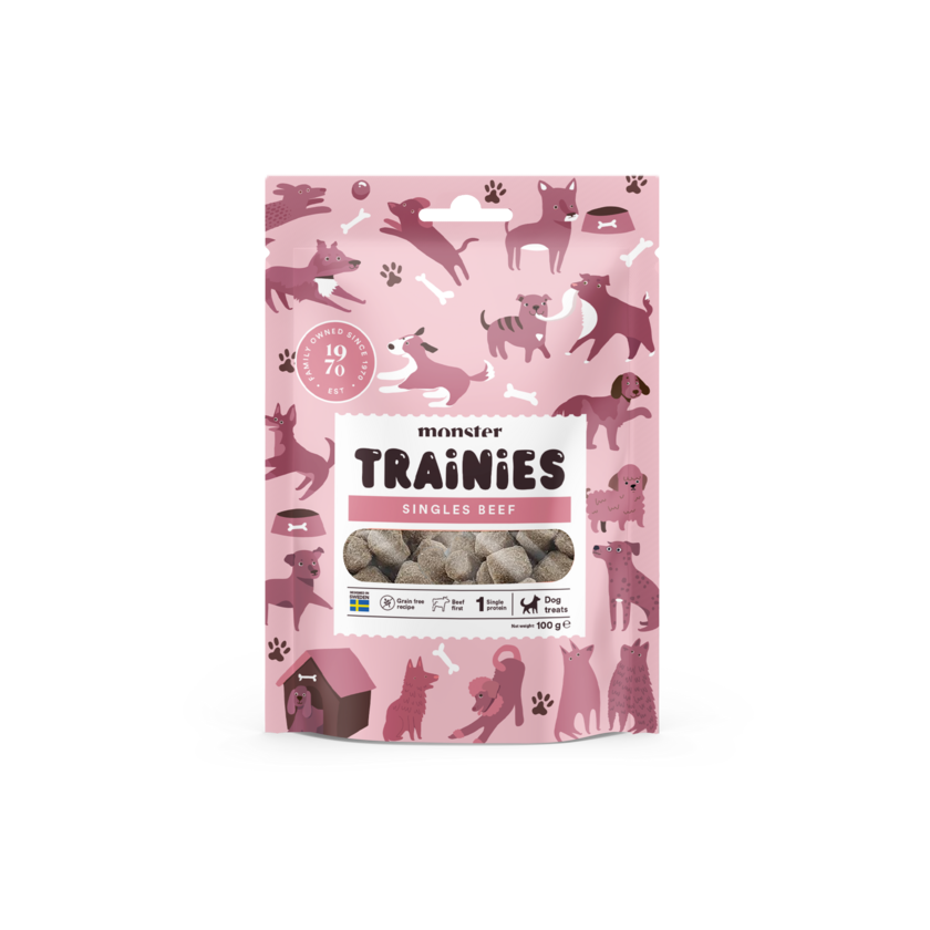 Monster Dog Treats Trainies Beef 100g