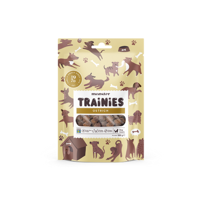 Monster Dog Treats Trainies Ostrich 100g