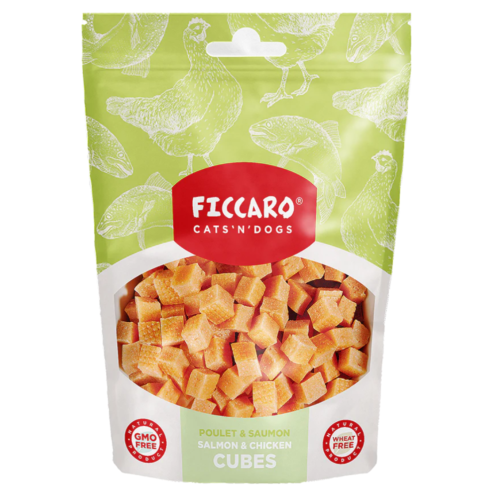 Ficcaro Salmon & Chicken Cubes 100g