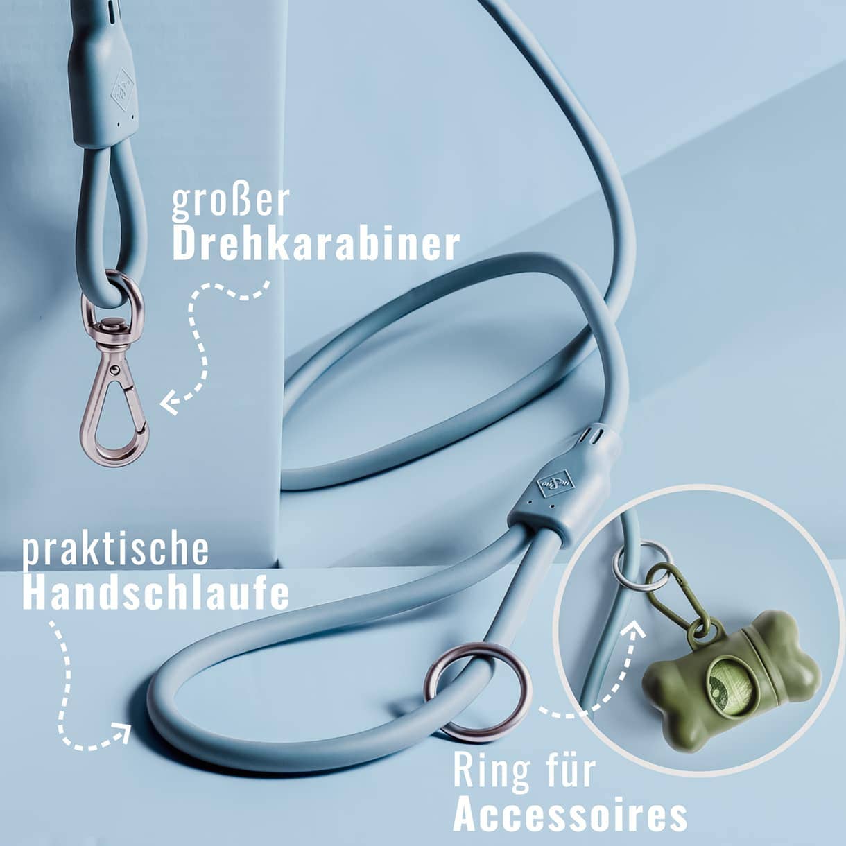 Ne&No® Hundesnor i PVC 150 cm - Vejrbestandig, Vandafvisende og Nem at Rengøre