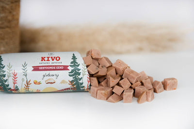 Kivo - Dampet Andekød til hund 600g