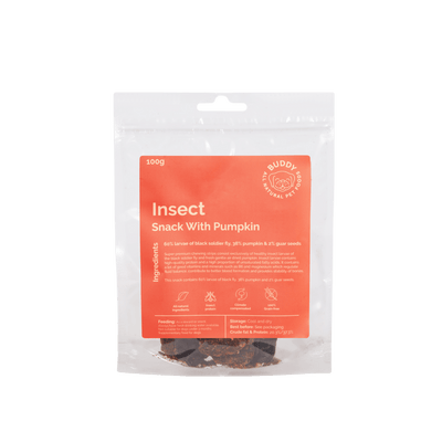 Buddy No - meat filets - Insekter & græskar 100g - Dapple