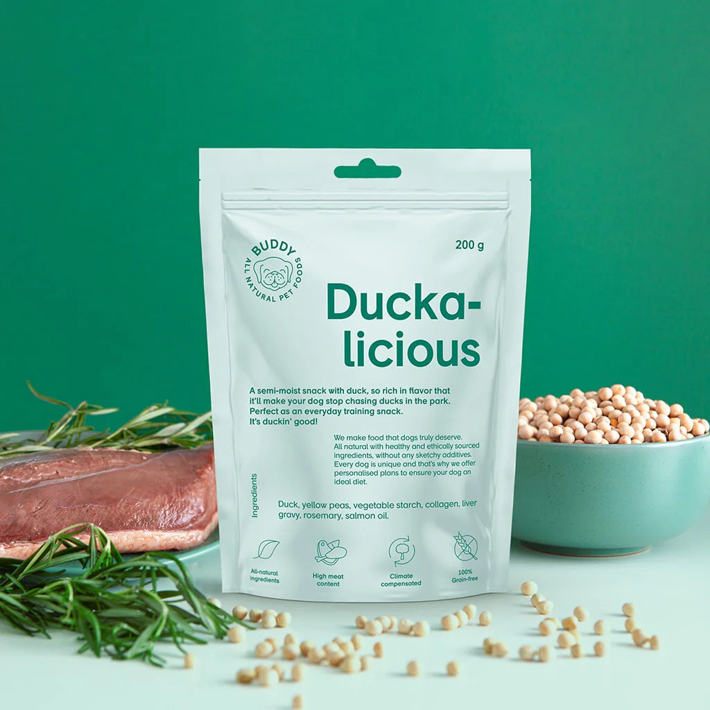 Buddy Semi-moist Snack - And med rosmarin 200 g