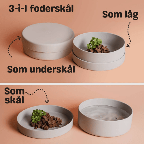 Ne&no® Silikone Foderskål med Låg - Dapple