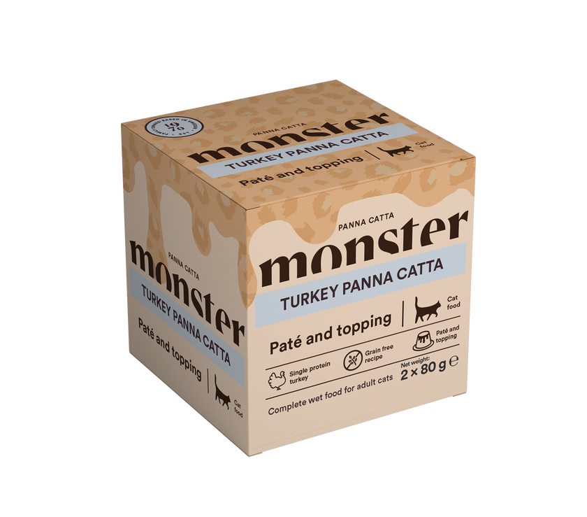 Monster Cat Paté Panna Catta Turkey 2-pack 80 g (12 pcs)